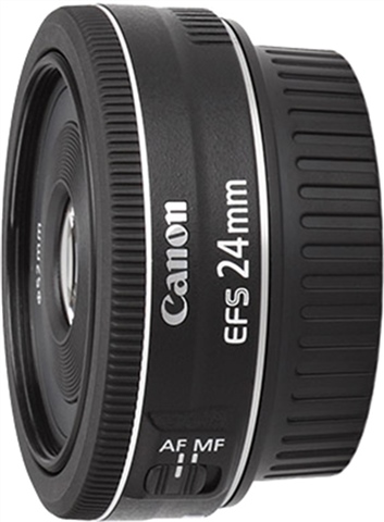 Canon EF-S 24mm f/2.8 STM Black Lens